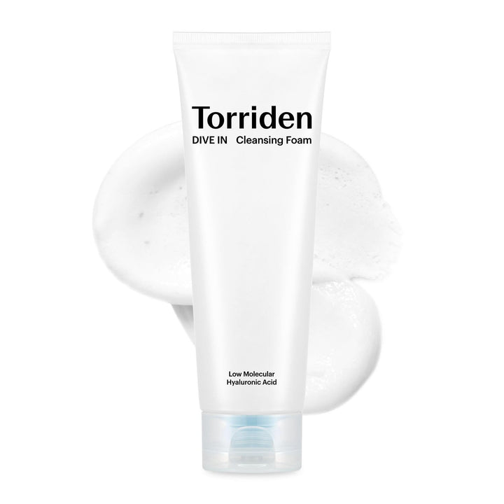 Torriden – Dive-in Low Molecular Hyaluronic Acid Cleansing Foam - veido prausiklis su hialurono rūgštimi