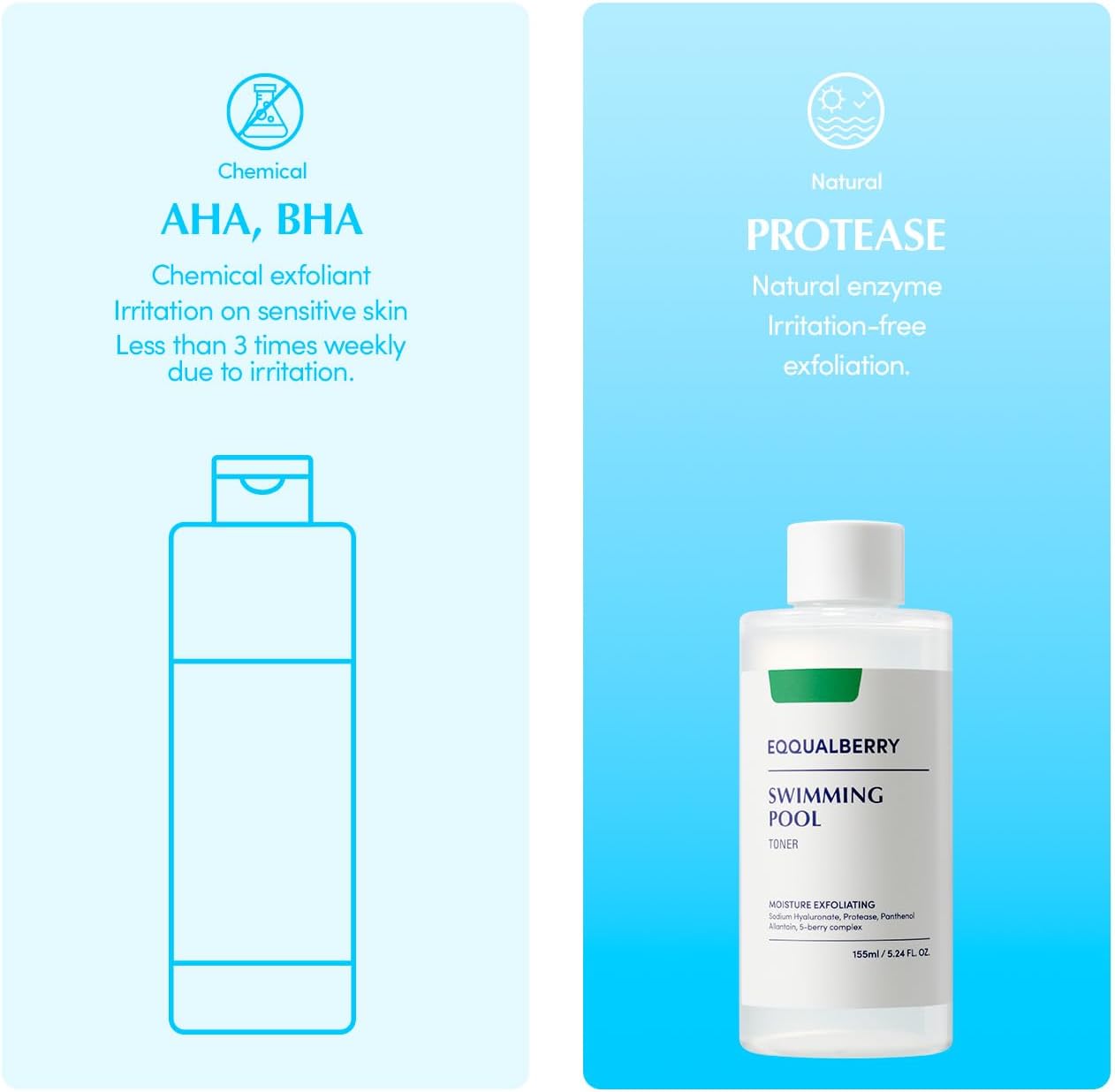 Eqqualberry – Swimming Pool Daily Facial Toner - veido tonikas