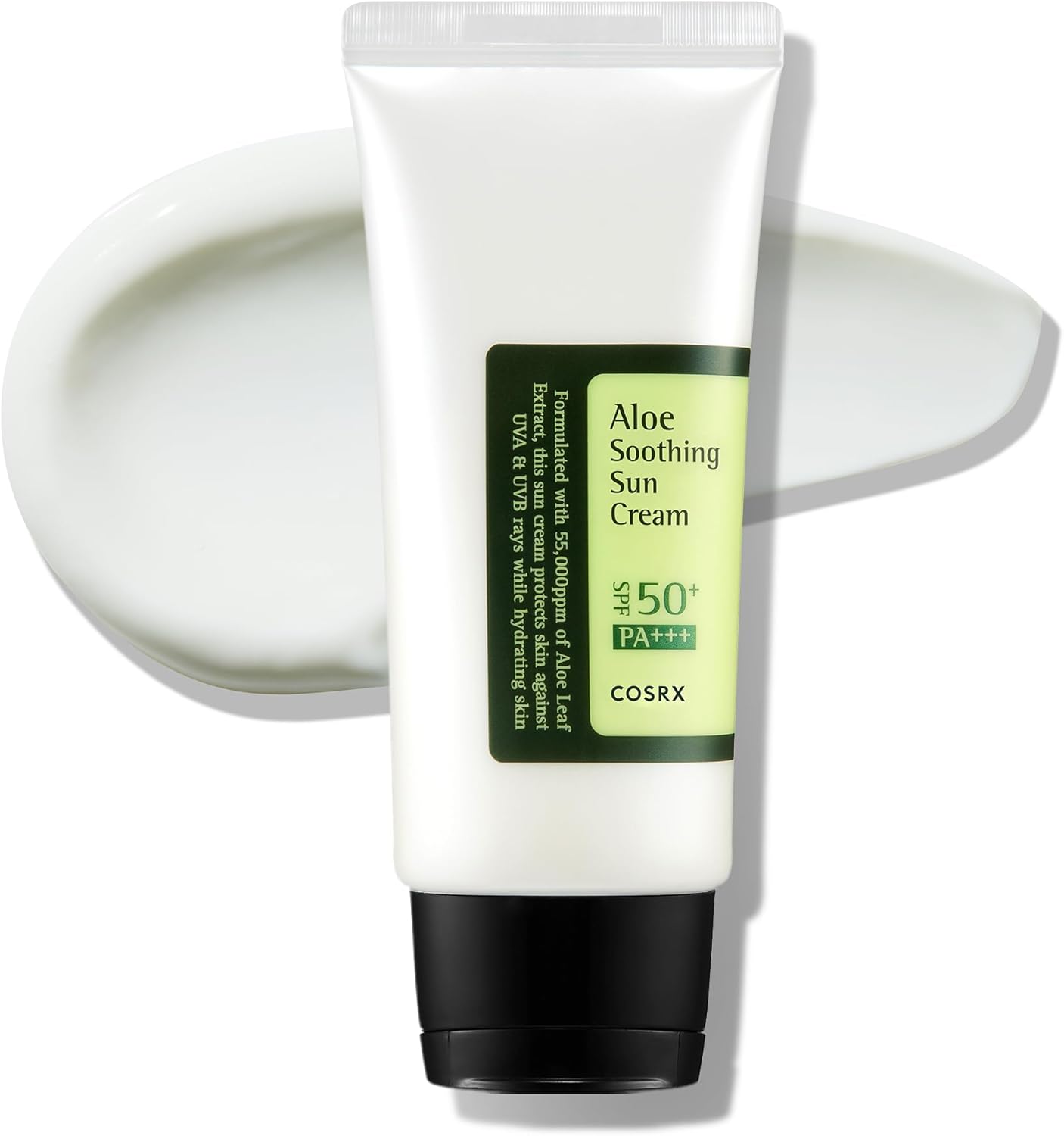 COSRX – Aloe Soothing Sun Cream SPF50 PA+++ - apsauginis kremas nuo saulės