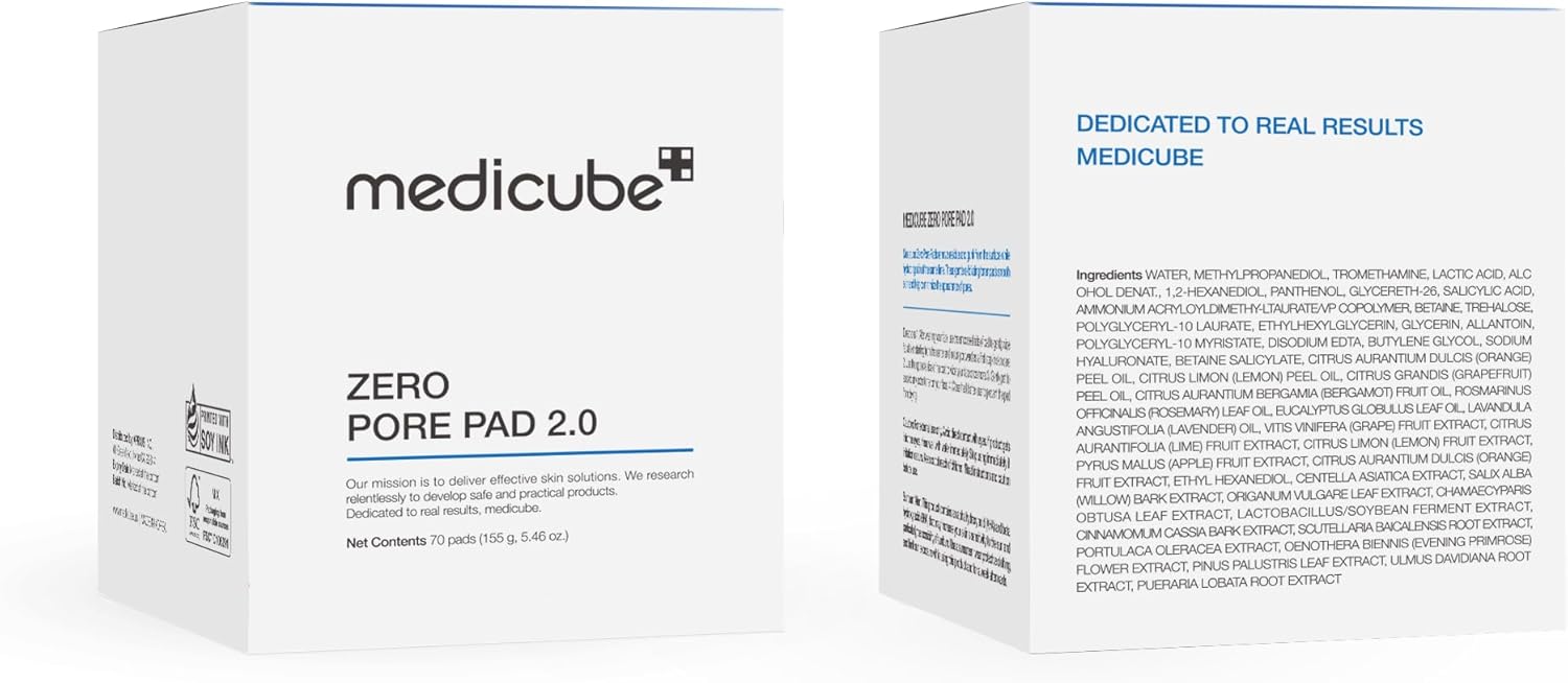 Medicube – Zero Pore Pad 2.0 - toniko padeliai su AHA ir BHA