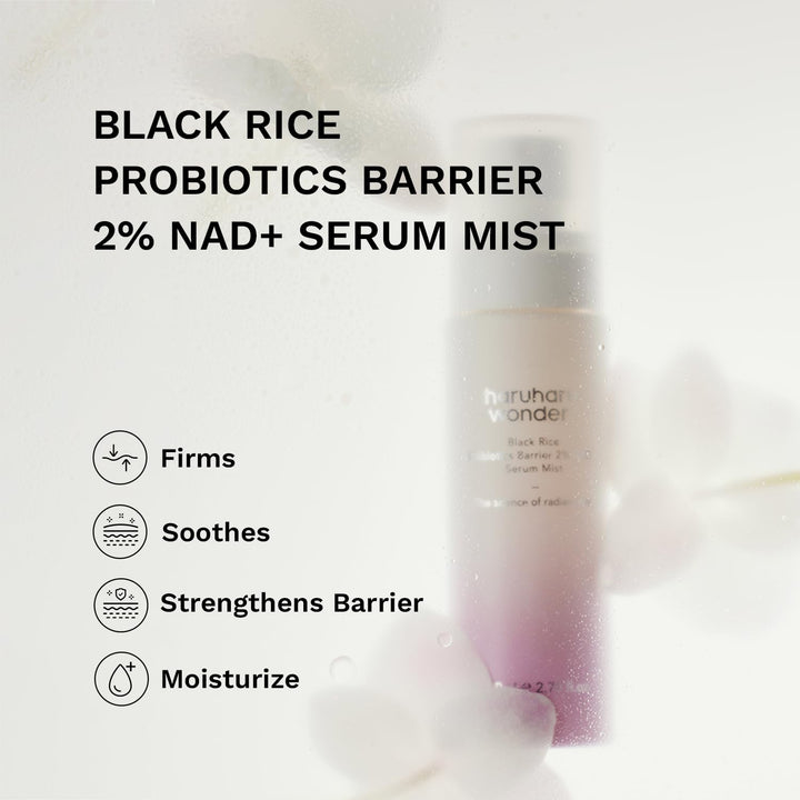 Haruharu Wonder – Black Rice Probiotics Barrier 2% NAD+ Serum Mist - veido dulksna