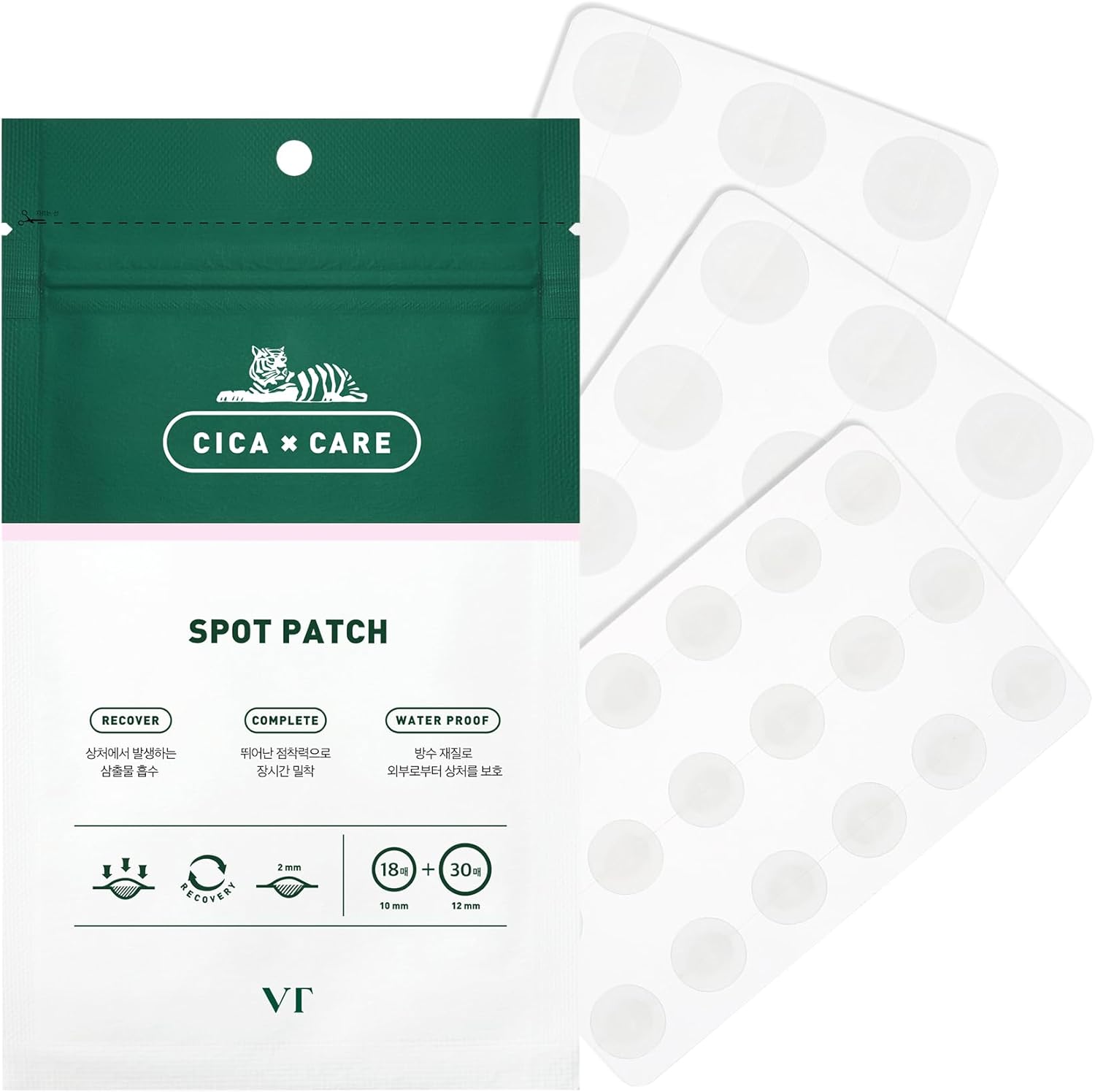 VT Cosmetics – Cica Care Spot Patch - raminamieji pleistrai nuo spuogų