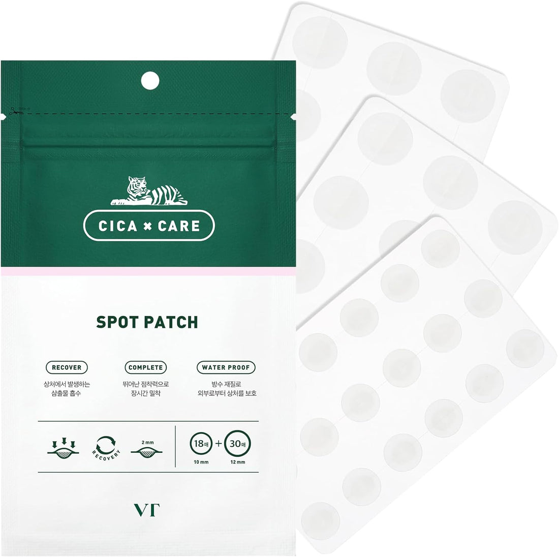 VT Cosmetics – Cica Care Spot Patch - raminamieji pleistrai nuo spuogų
