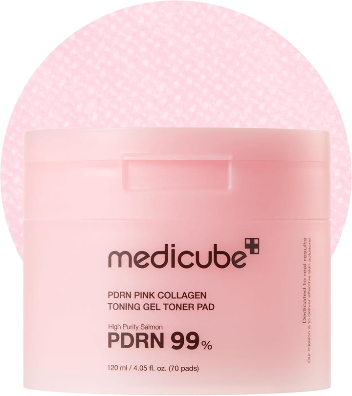 Medicube - PDRN Pink Collagen Toning Gel Toner Pad - toniko padeliai