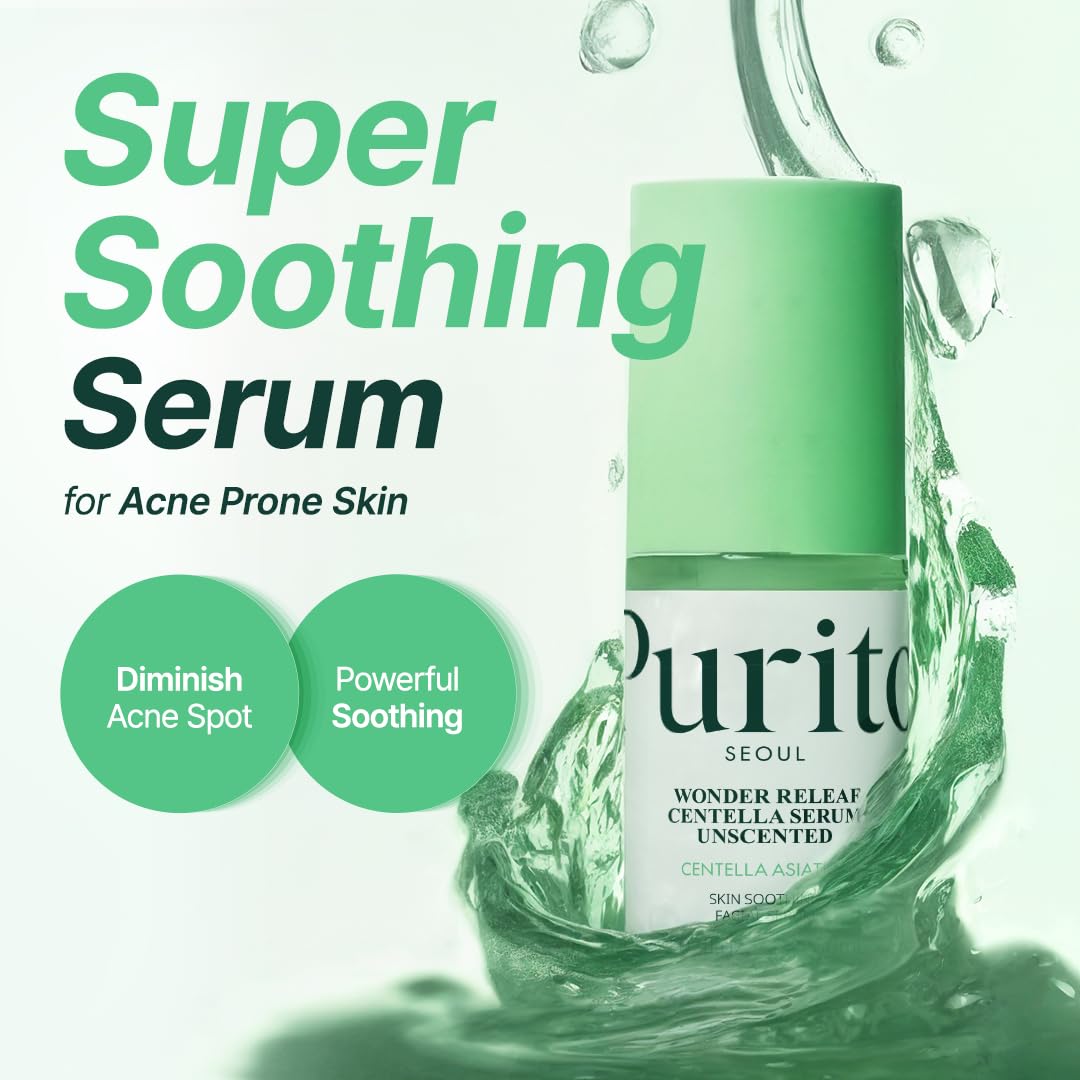 PURITO – Wonder Releaf Centella Serum Unscented - veido serumas