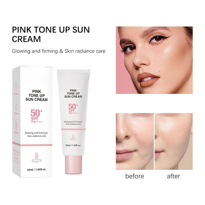 Medicube - Pink PDRN Tone Up Sun Cream - apsauga nuo saulės