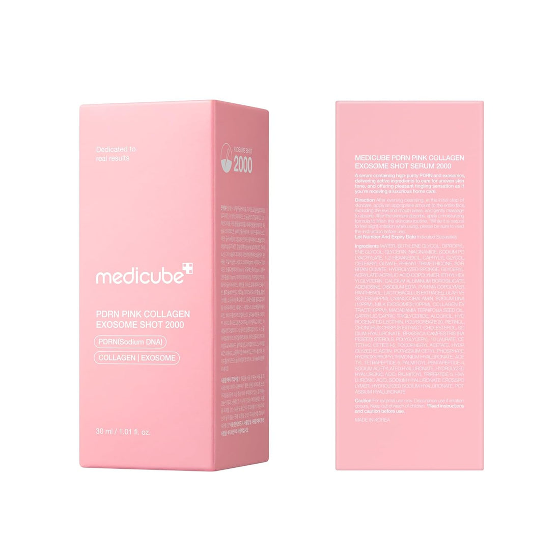 Medicube - PDRN Pink Collagen Exosome Shot Serum 2000 - serumas