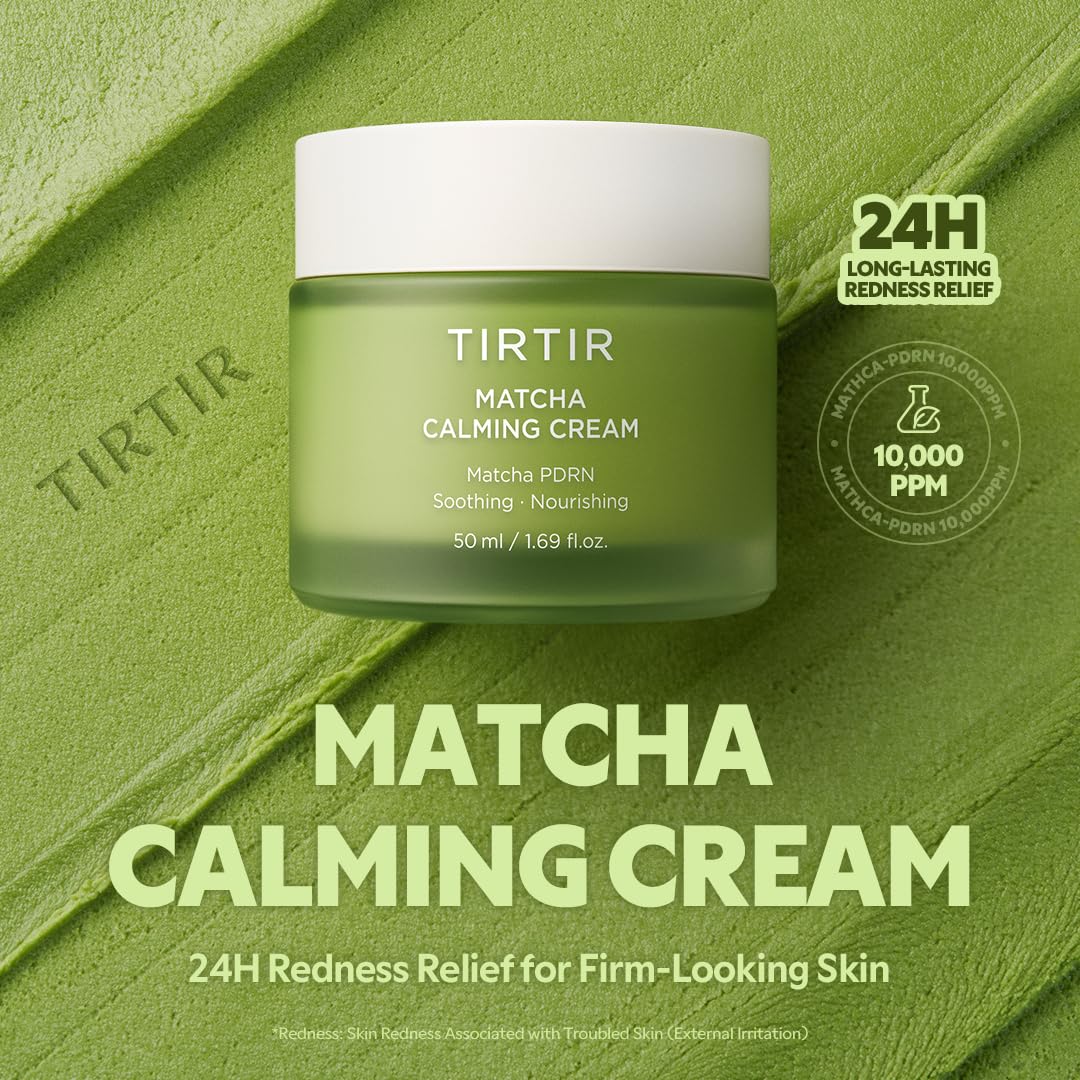 TIRTIR – Matcha Calming Cream - raminamasis veido kremas su matcha ekstraktu