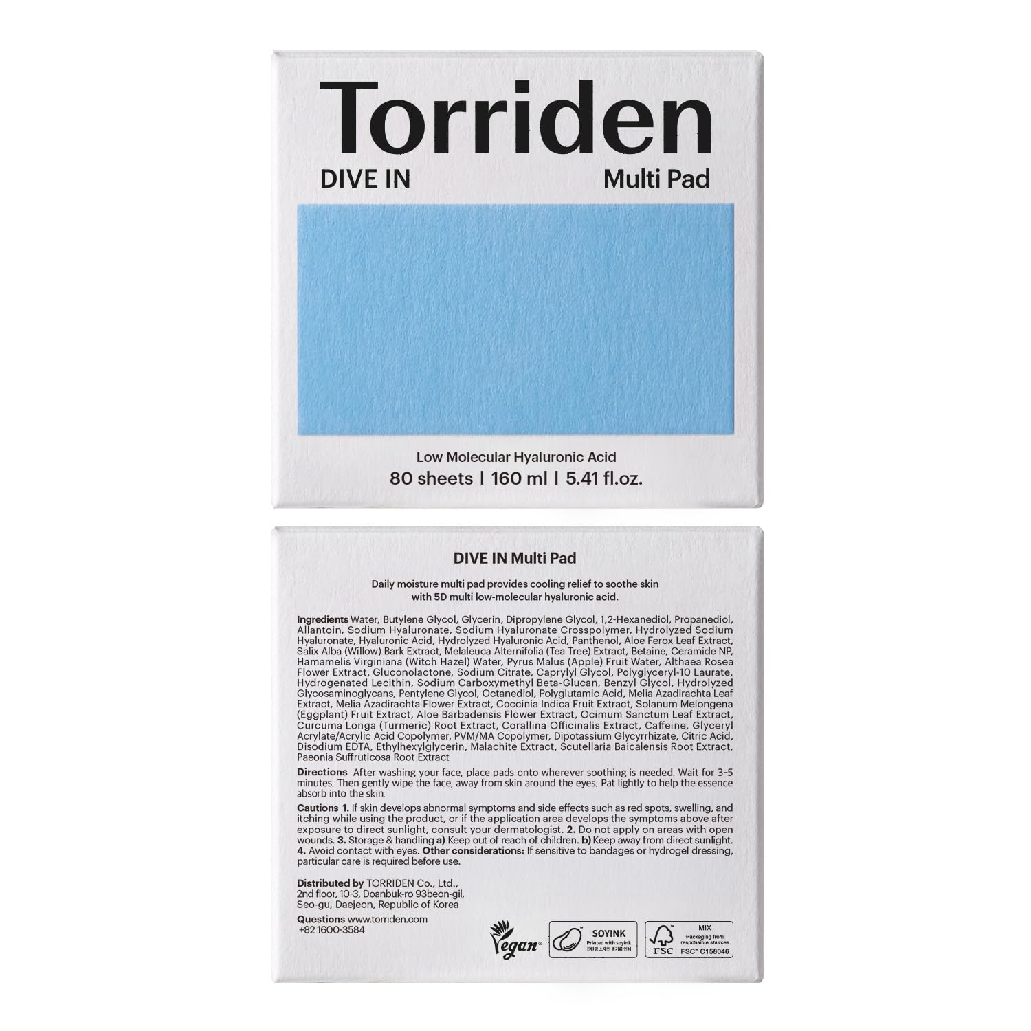 Torriden – Dive-in Multi Pad - toniko padeliai