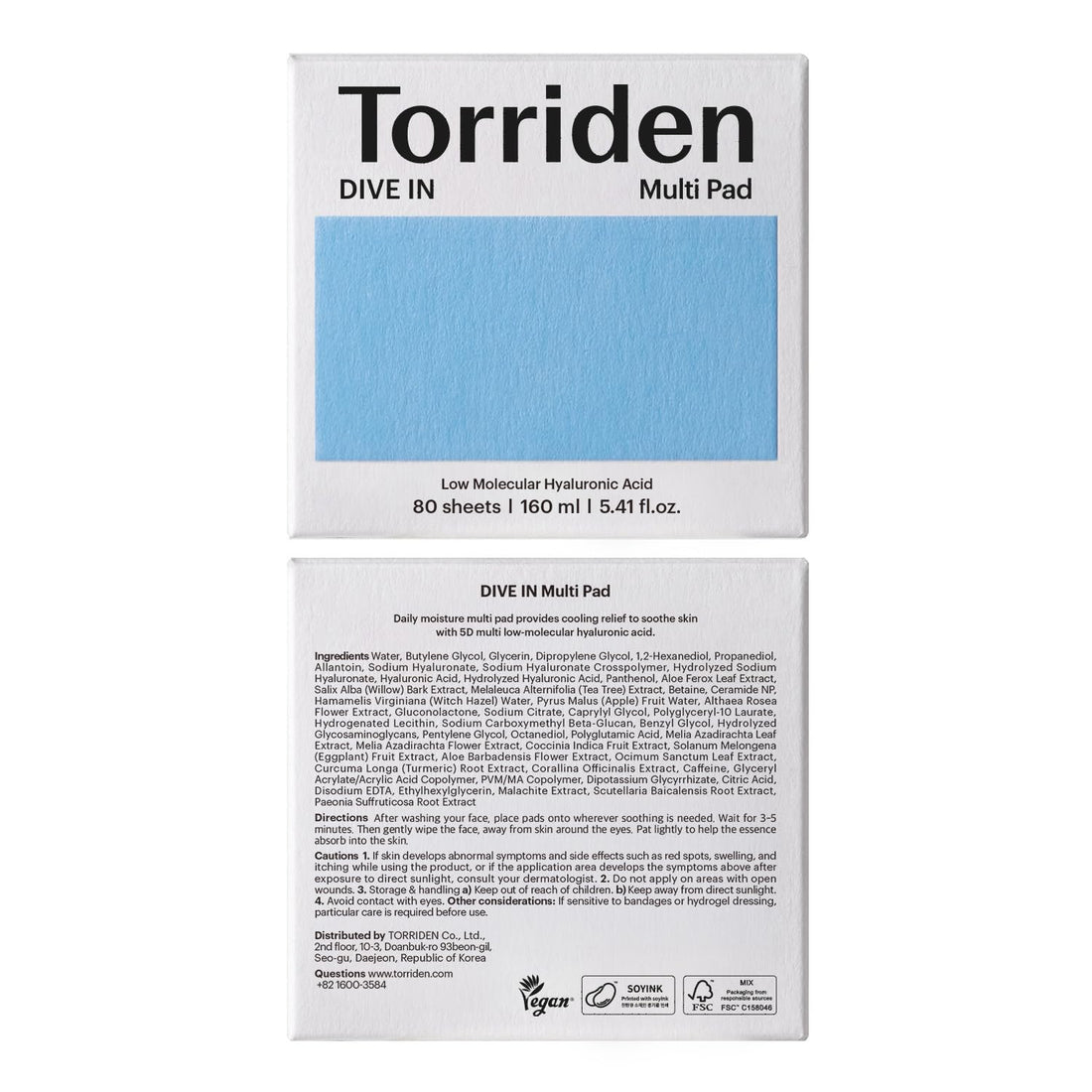 Torriden – Dive-in Multi Pad - toniko padeliai