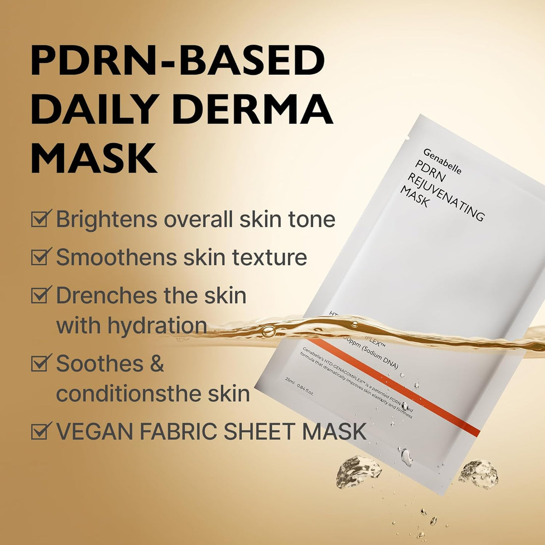 Genabelle - PDRN Rejuvenating Mask - veido kaukė
