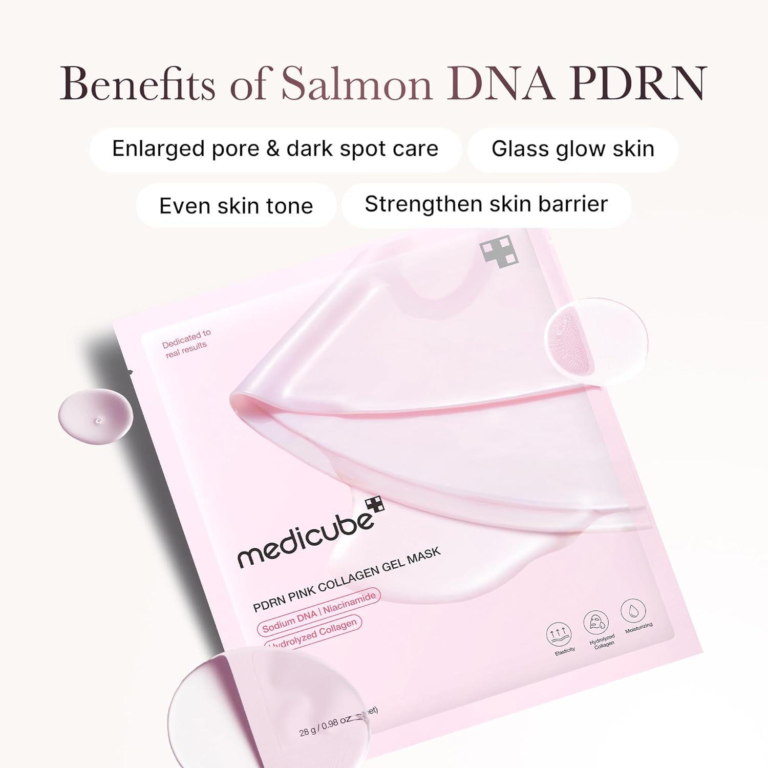 Medicube PDRN Pink Collagen Gel Mask - veido kaukė