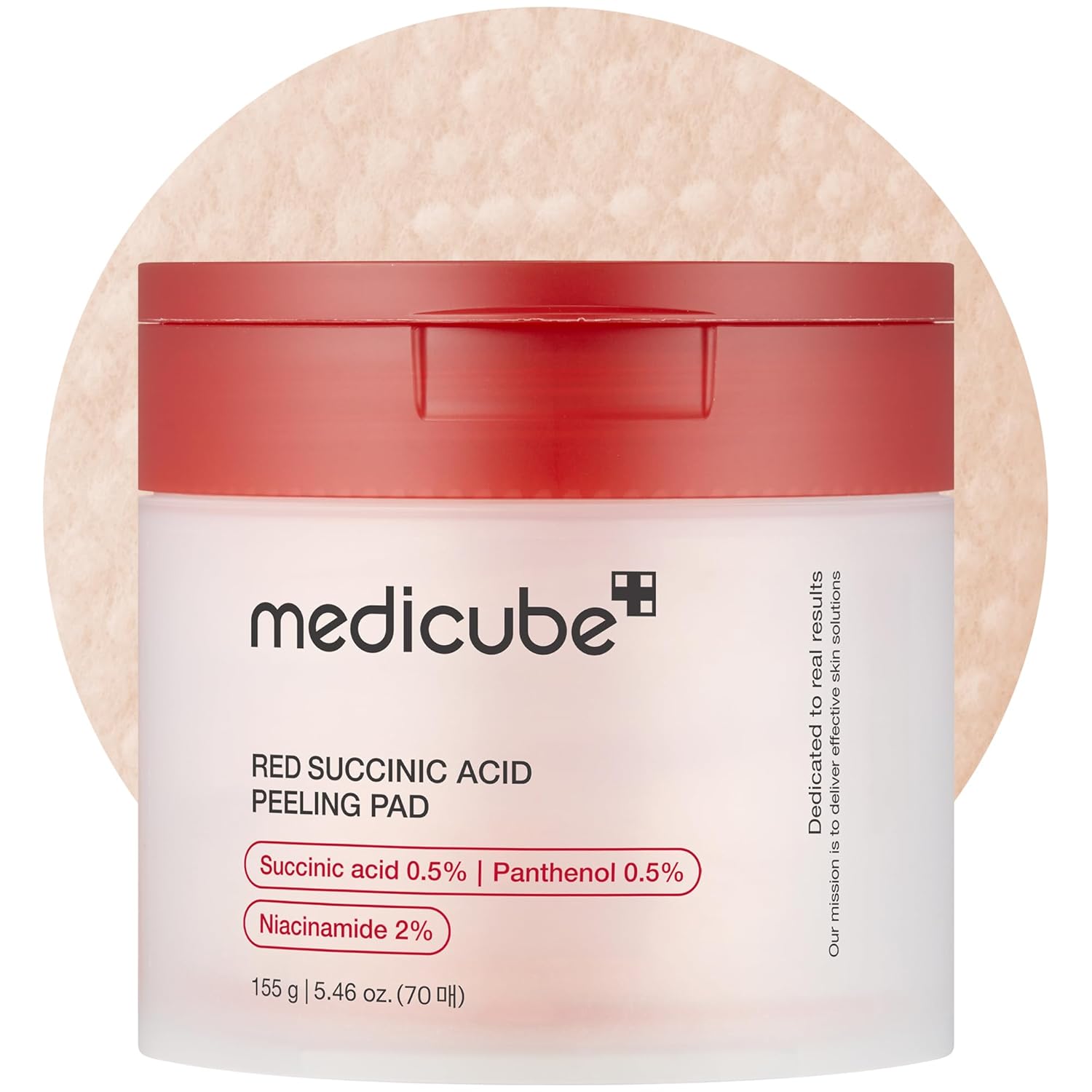 Medicube – Red Succinic Acid Peeling Pad - šveičiamieji veido padeliai