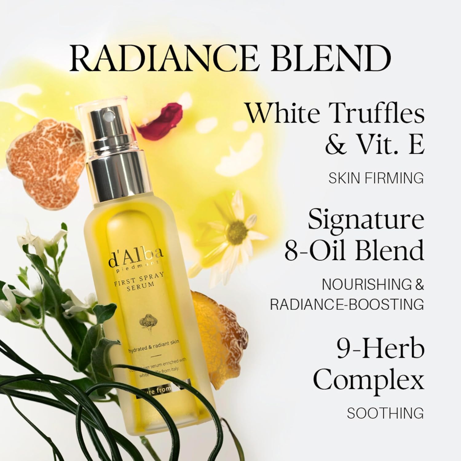 d’Alba – White Truffle First Spray Serum - purškiamas veido serumas