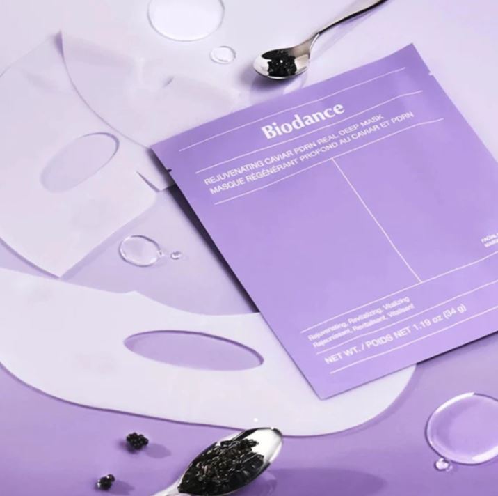 Biodance – Rejuvenating Caviar PDRN Real Deep Mask - lakštinė kaukė