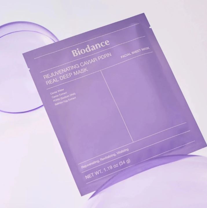 Biodance – Rejuvenating Caviar PDRN Real Deep Mask - lakštinė kaukė