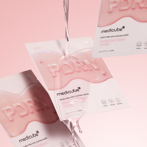 Medicube - PDRN Pink Vita Coating Mask - veido kaukė