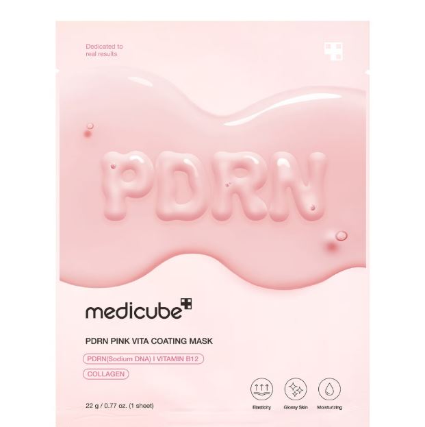 Medicube - PDRN Pink Vita Coating Mask - veido kaukė
