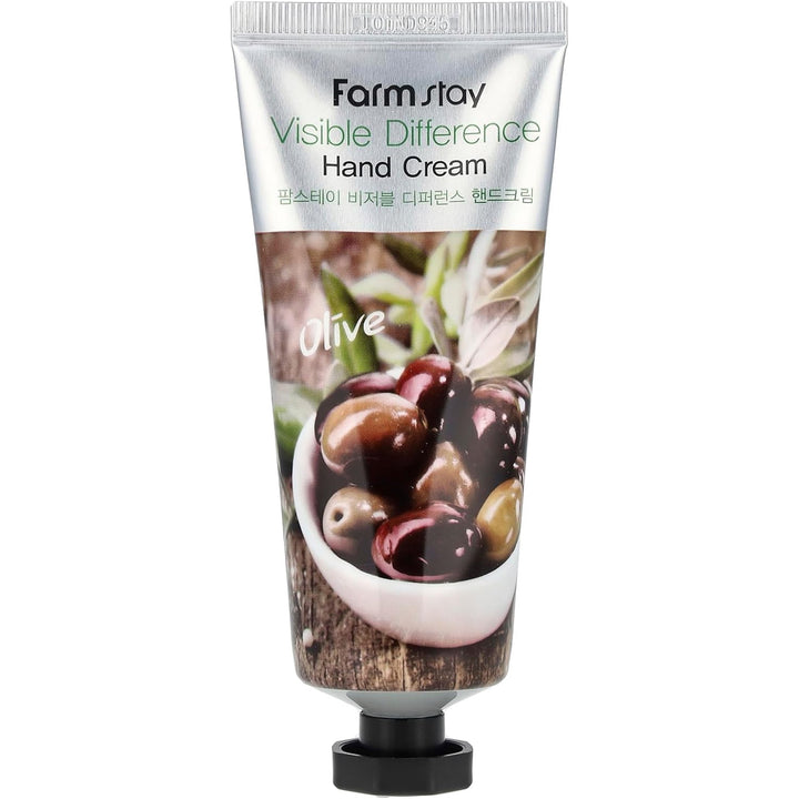 Farmstay – Visible Difference Hand Cream Olive - rankų kremas