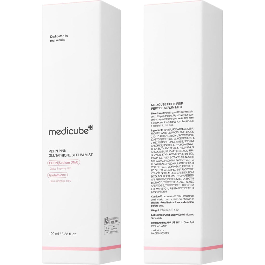 Medicube PDRN Pink Glutathione Serum Mist – purškiamas veido serumas su PDRN