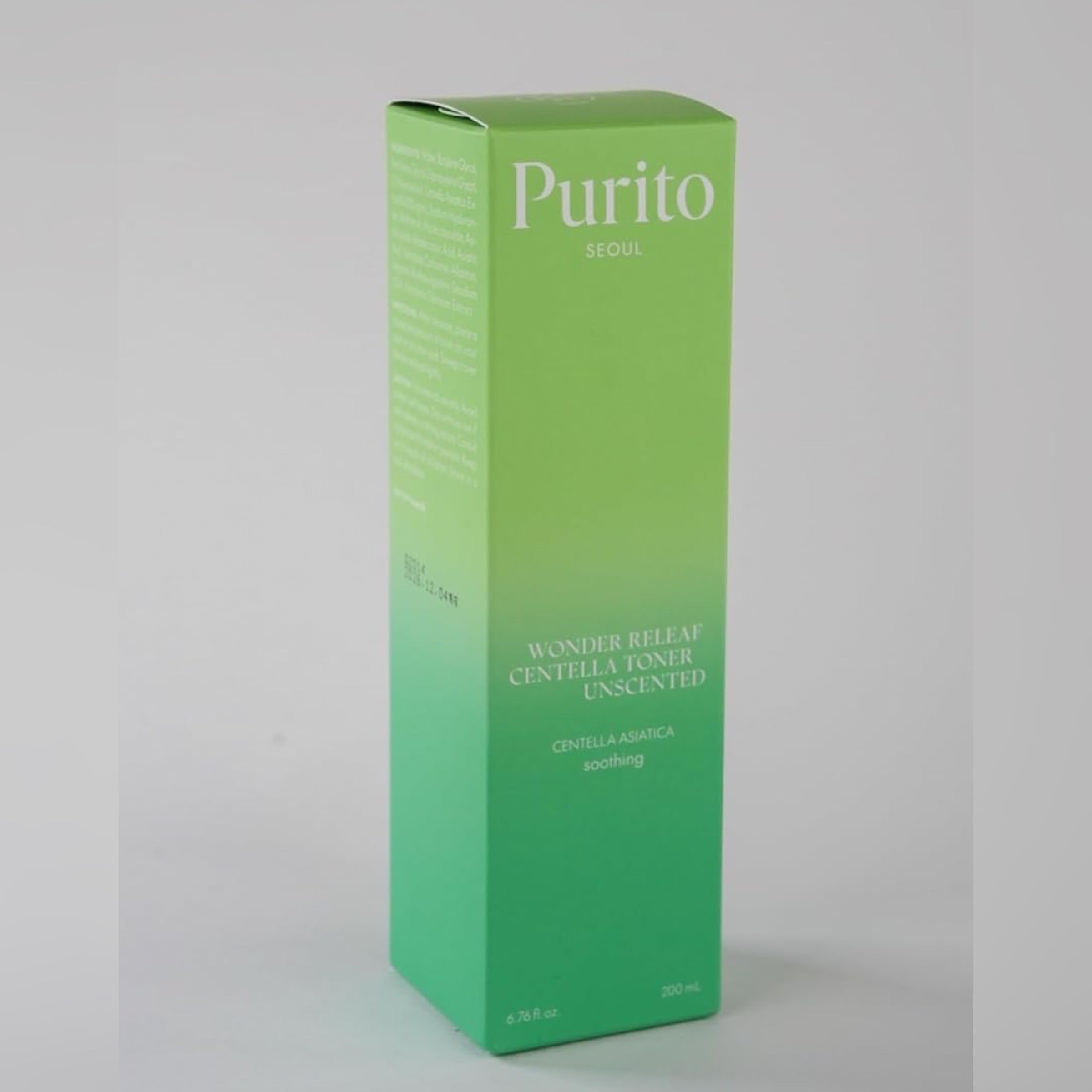 PURITO – Wonder Releaf Centella Toner Unscented - veido tonikas