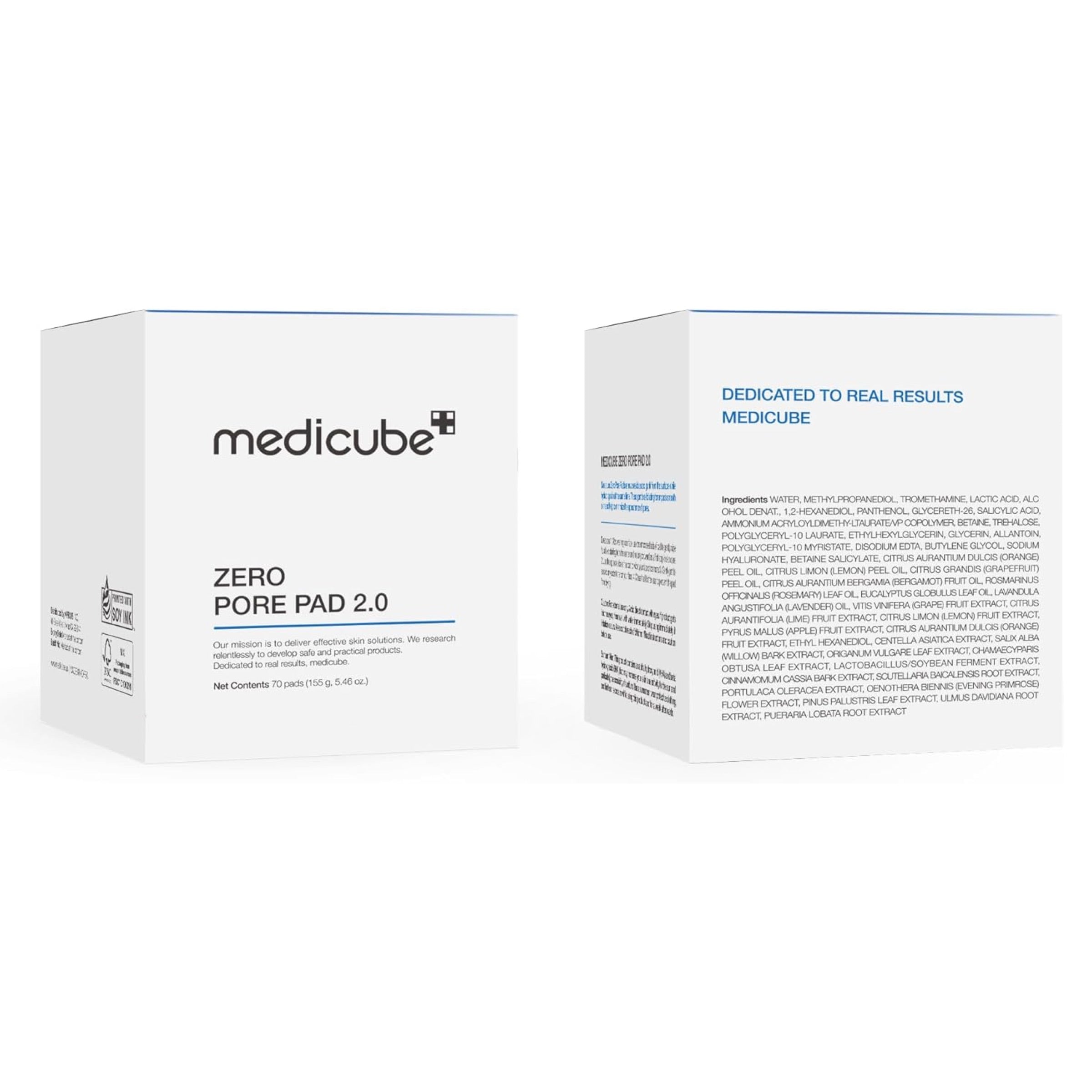 Medicube – Zero Pore Pad 2.0 - toniko padeliai su AHA ir BHA